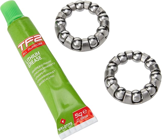 Weldtite 1/4-inch Bottom Brackets Cages and Grease, Silver