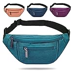 Fanny Pack for Men Women,Crossbody Waist Bag Pack,Belt Bag for Travel Walking Running Hiking Cycling,Easy Carry Any Phone,Wallet (Green)