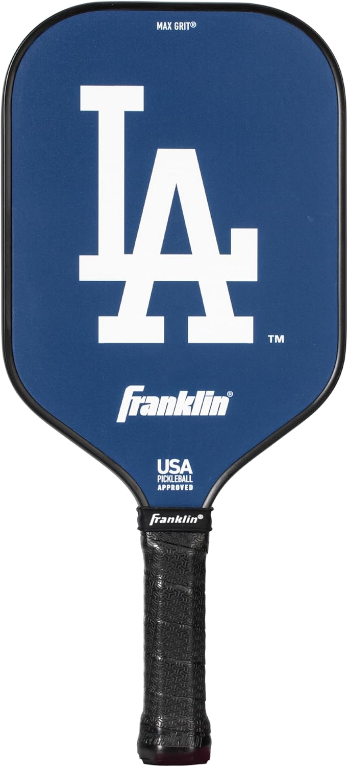 Franklin Sports MLB Team Pickleball Paddles - Official MLB Baseball Team Logo + Colors Pickleball Paddles - Signature Series 13MM Pickleball Paddle with MaxGrit - USA Pickleball (USAPA) Approved