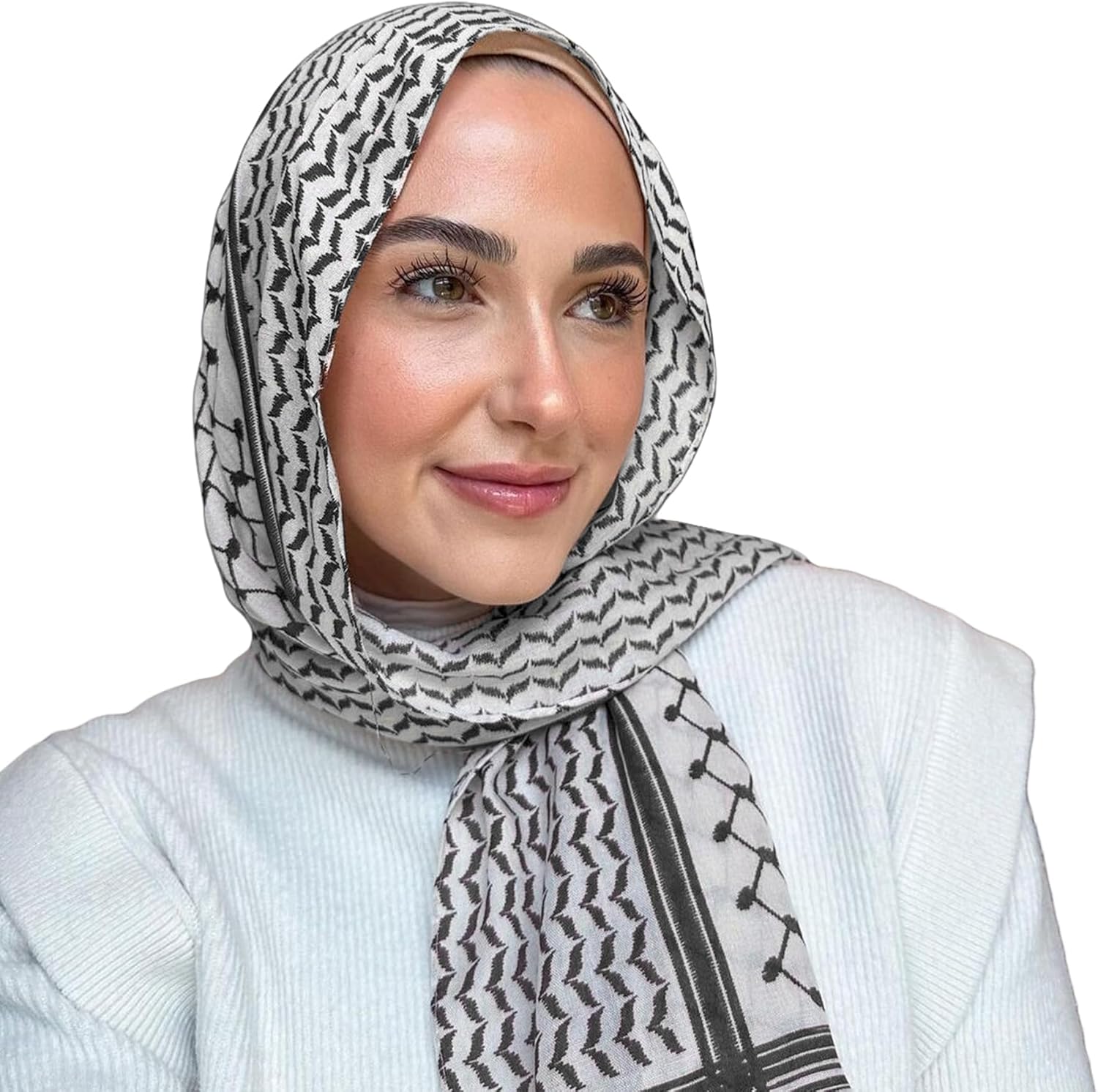 ANKOMINA Women Fashion Printed Chiffon Hijab Scarf Muslim Long Shawl Wraps Headscarf Turban