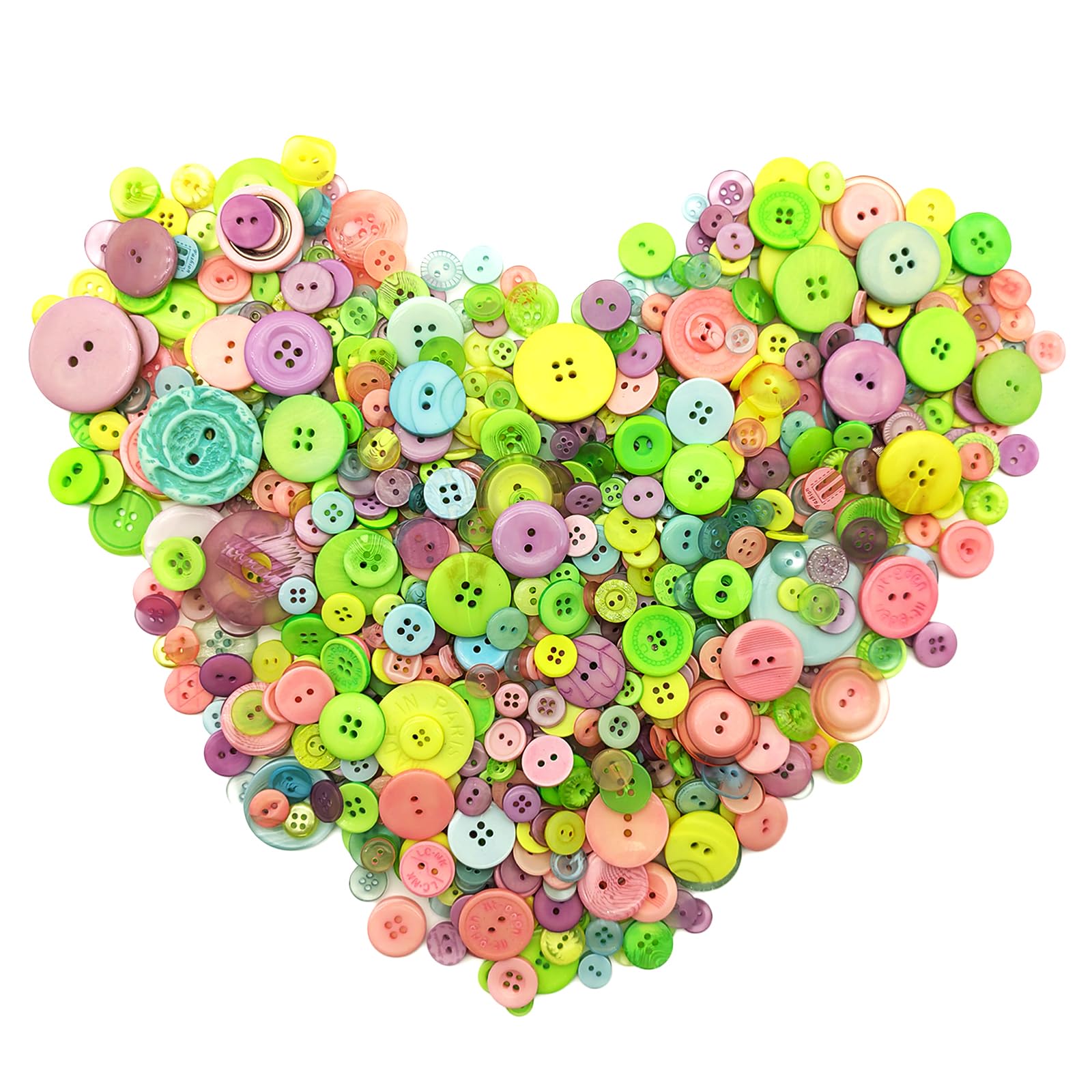 1600 botones de macarrones para manualidades, varios colores, botones de macarrón, botones coloridos para costura, manualidades