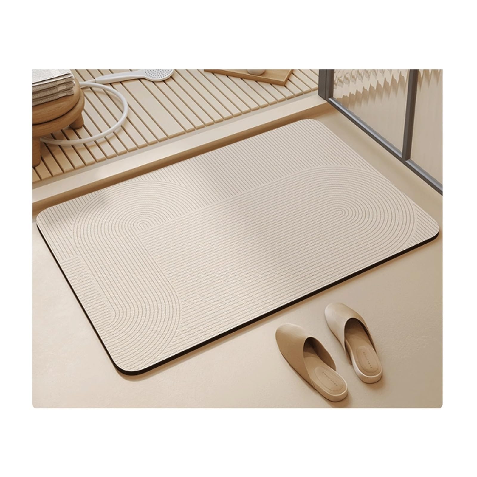 Tapis en diatomée ColorB 45cm ultra absorbant et séchage rapide pour pièces d'eau