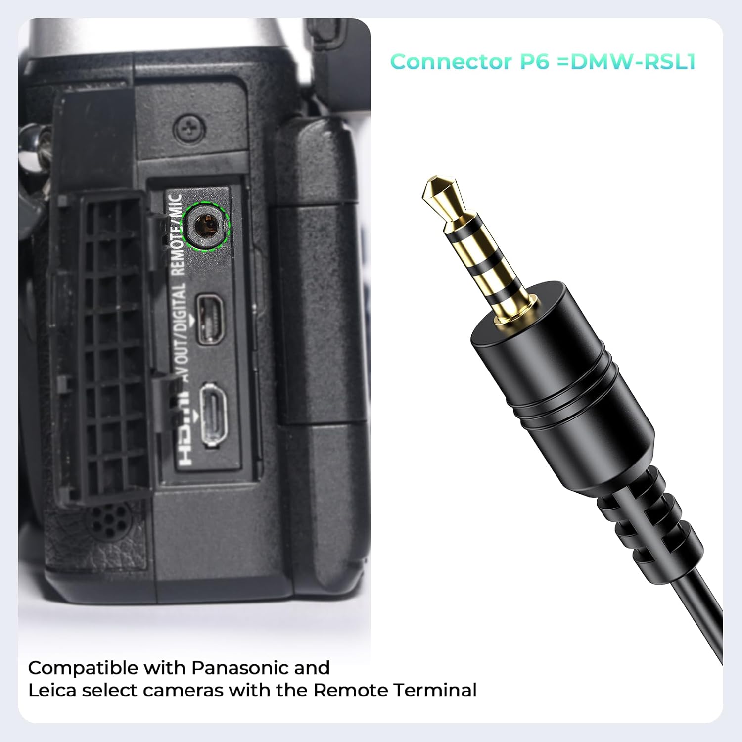 Upgrade for Panasonic Rechargeable Wireless Camera Remote Control,AODELAN Shutter Release Compatiable with S5II, GH6, S5, BGH1, GH5 II, BS1H, S5IIX, G9 II, GH7, G97, S1RII, S1IIE, S1II
