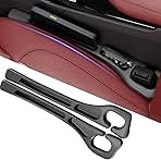 Car Seat Gap Filler Organizer Universal for Car SUV Truck Accessories Seat Gap Plug Blocker with Storage Slot Black 2 Pack
