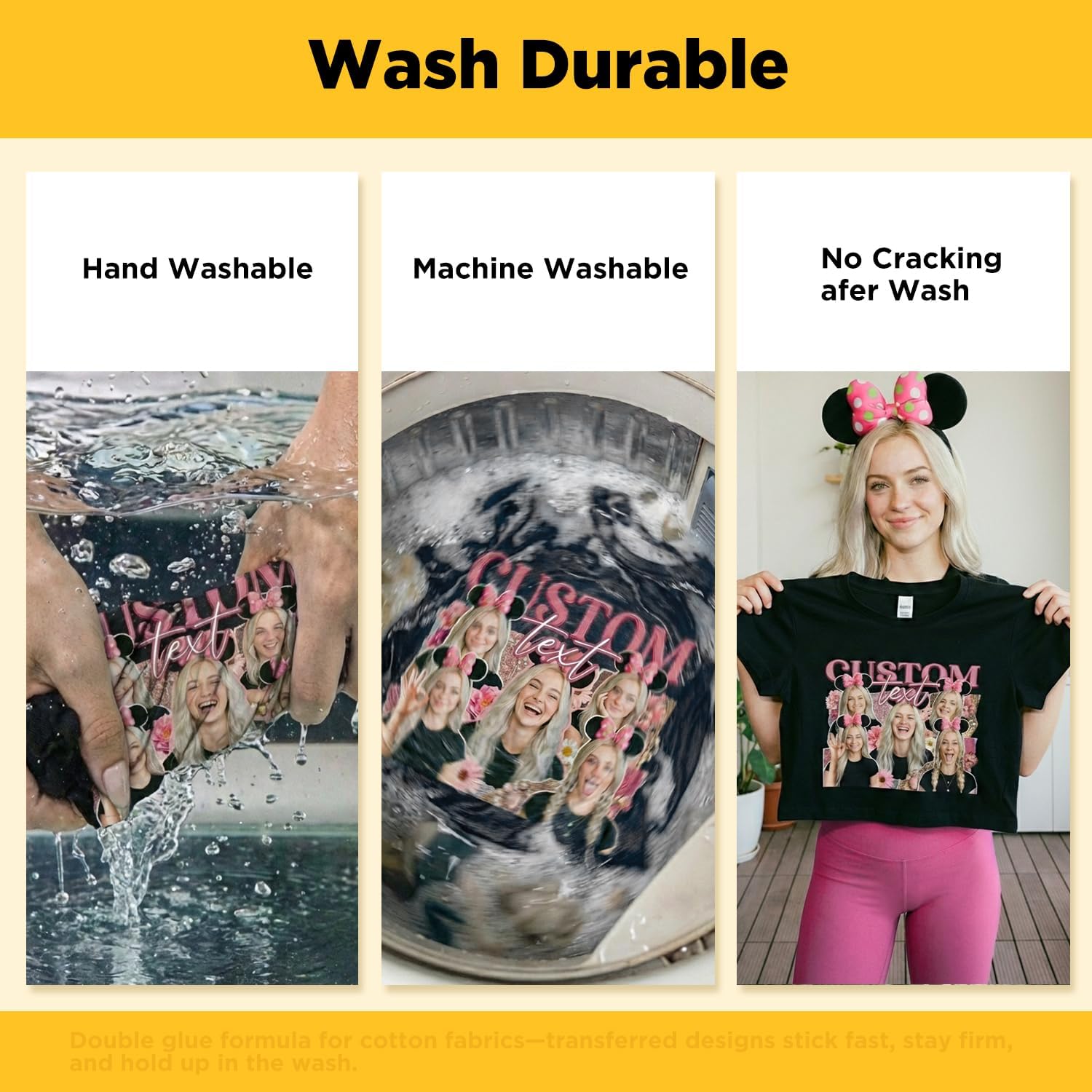 TransOurDream Heat Transfer Paper for Dark Fabric (30 Sheets, 8.5x11),Printable Heat Transfer Vinyl for T-Shirts Iron on Transfers for Inkjet Printer