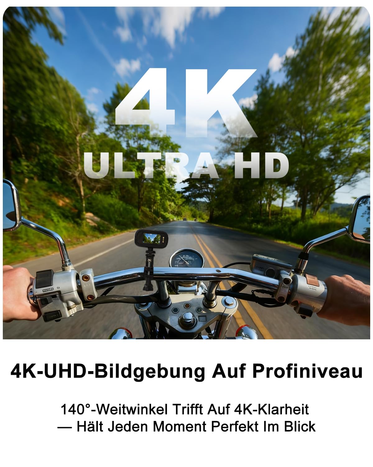 Action Cam, Bodycam 4K mit 64GB Karte, Actionkameras WiFi mit Display, 1200-mAh-Akku Mini Cameras, Magnetisch & Clip Actioncam Wasserdicht IP65 für Helmkamera Motorrad, Loop-Funktion Dashcam Fahrrad