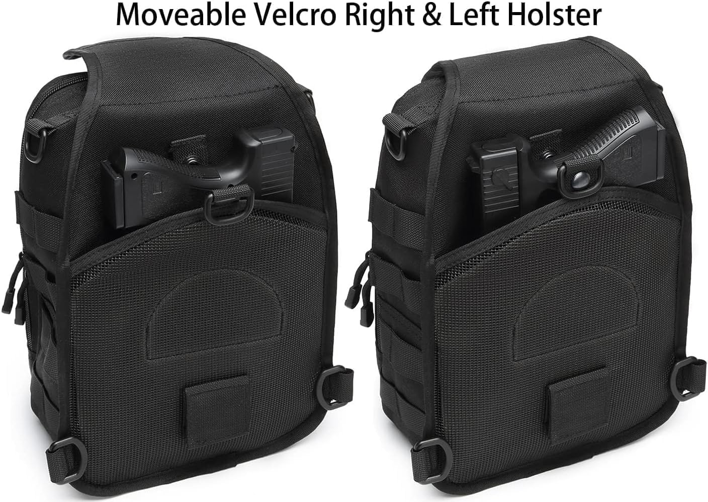 Small Tactical Sling Bag for Men with Holster Military EDC Shoulder Bag CCW Crossbody Bag 7 Liters