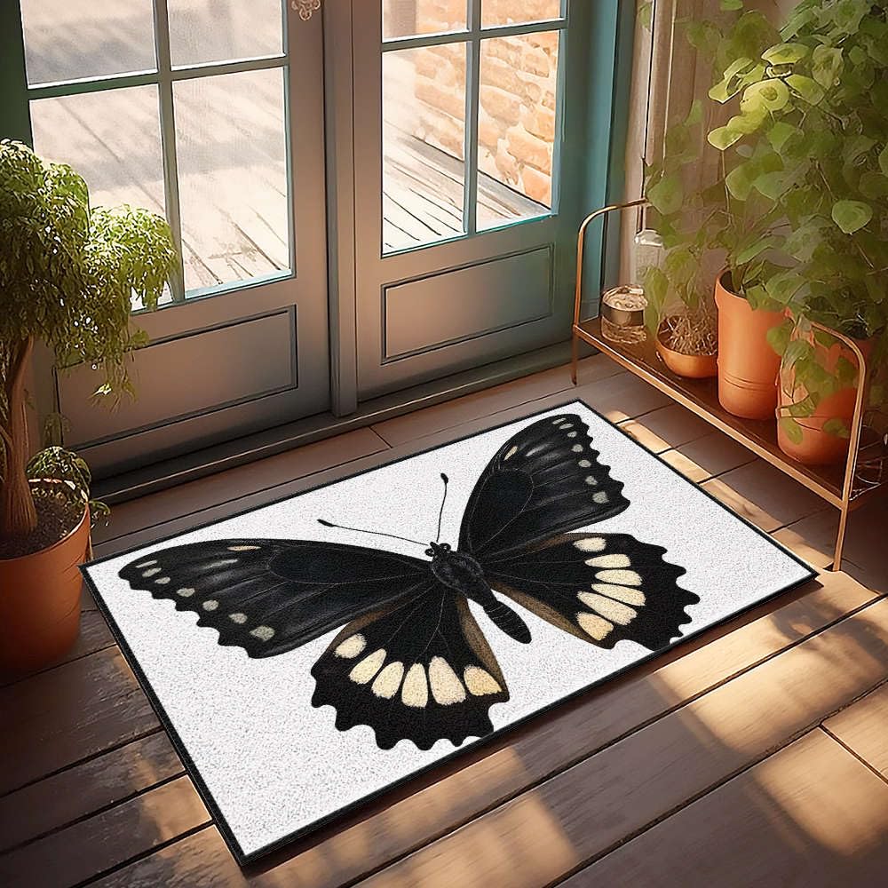 Tapis de bienvenue papillon pour une chambre cosy et élégante