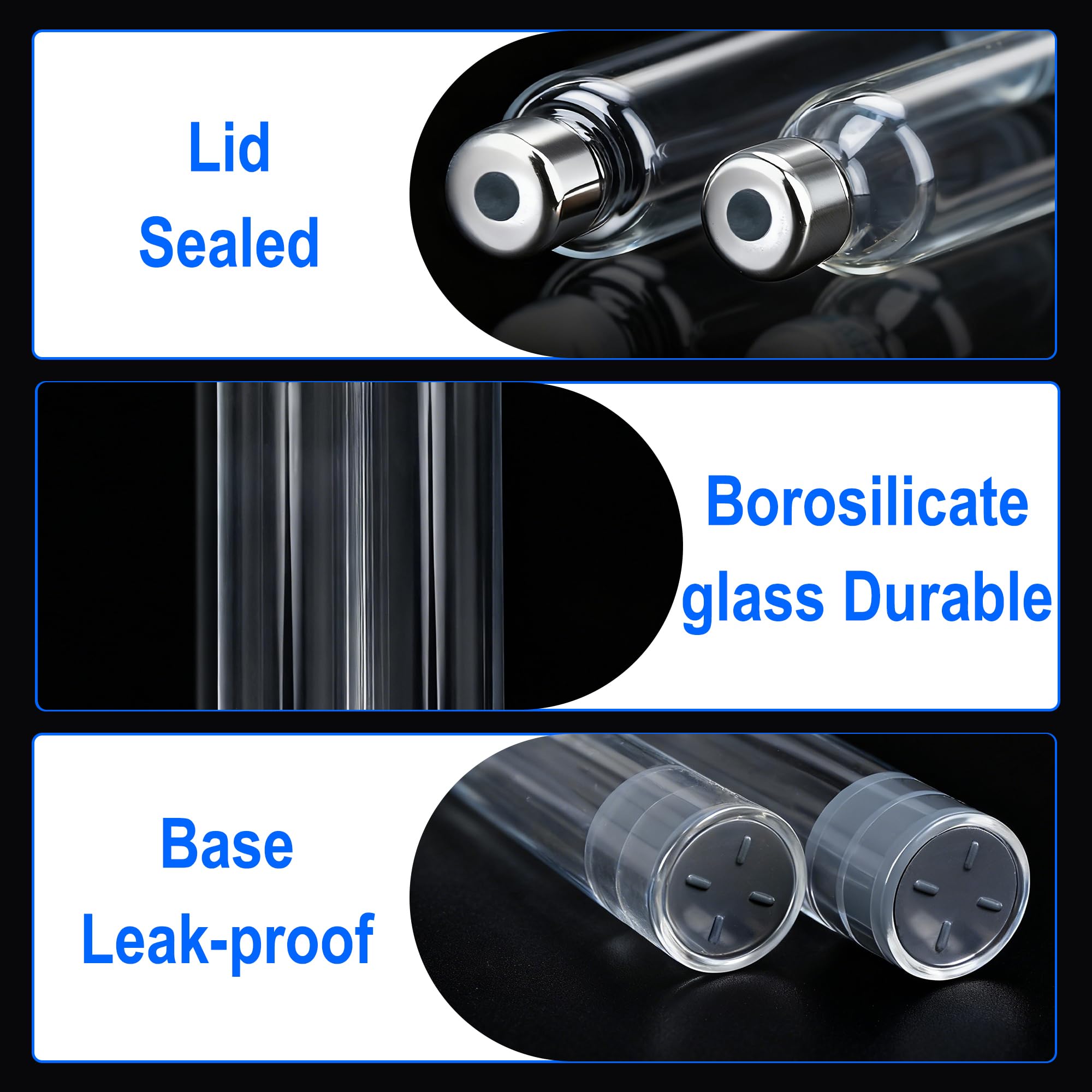 3ml Stiftpatrone einzeln verpackt - 3ml Glas Peptid Pen Patronen für V1 & V2 Stifte, 10 Stück