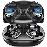 Hupoaf Cuffie Bluetooth Sport, Auricolari Bluetooth 5.4 HiFi Stereo