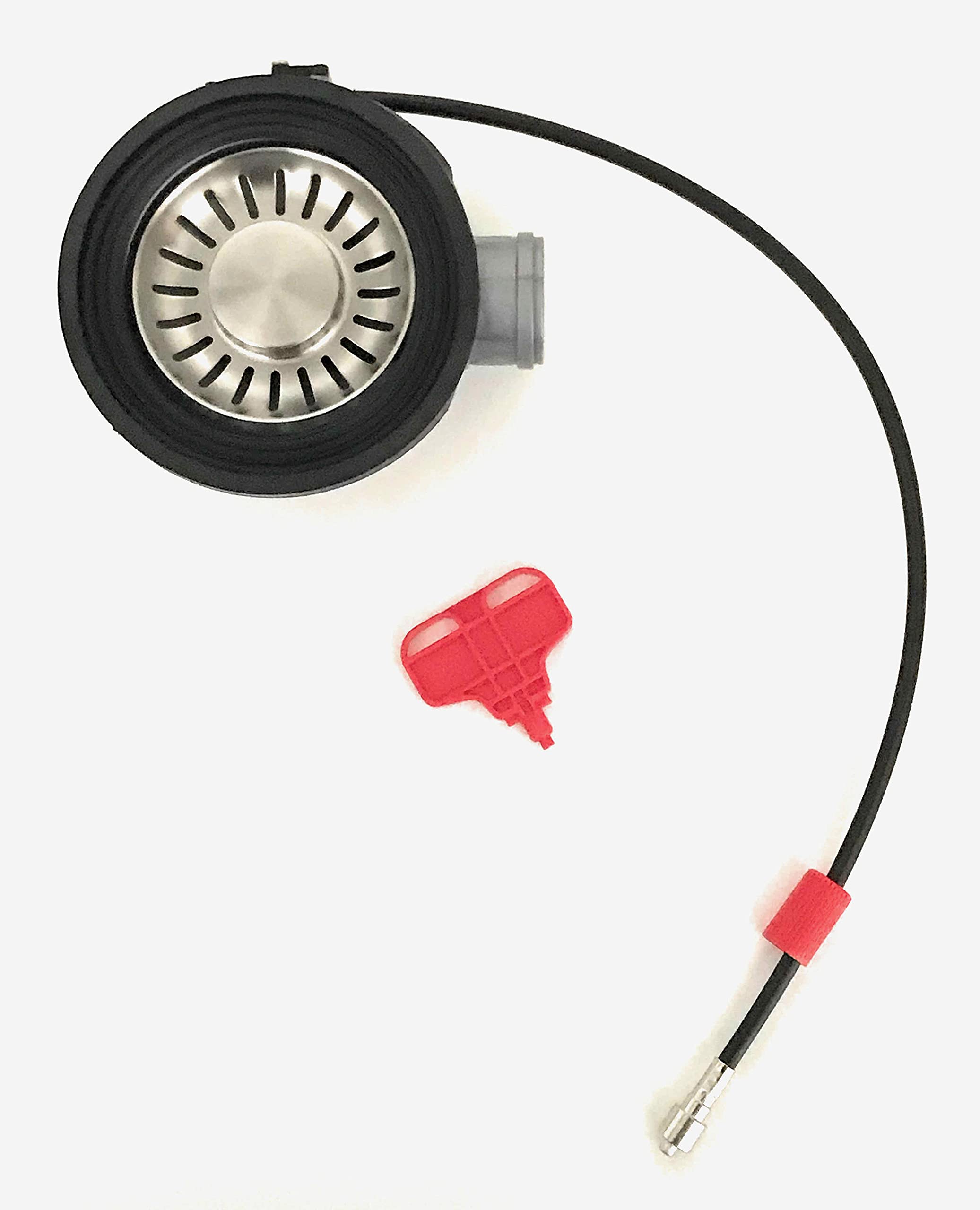 Franke Integral - Válvula de empuje sin conexión de rebosadero, cable de 500 mm