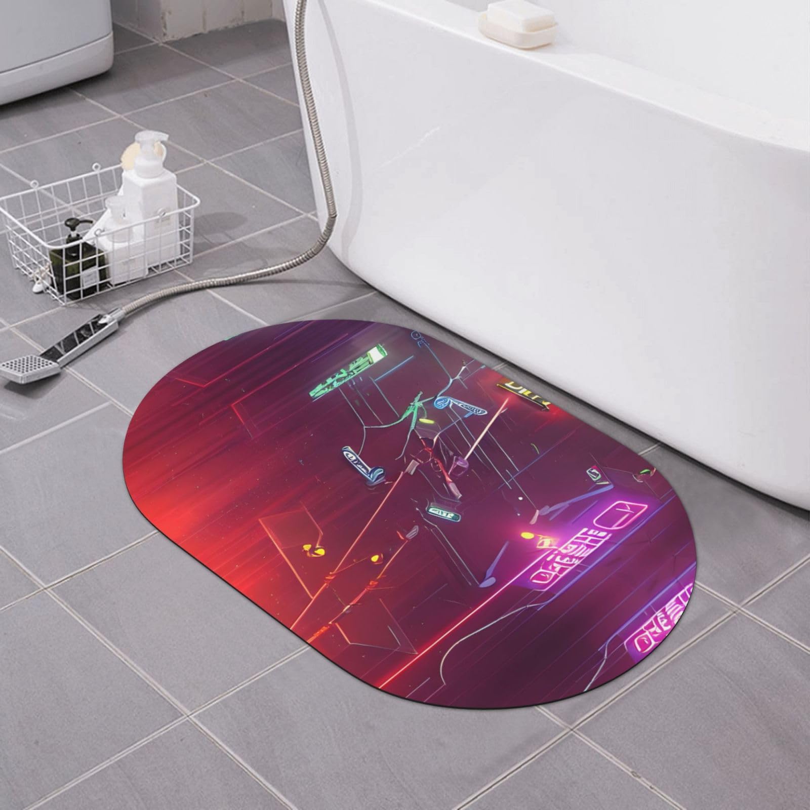 Tapis de bain en diatomite séchage rapide Darts Arrows Furture antidérapant