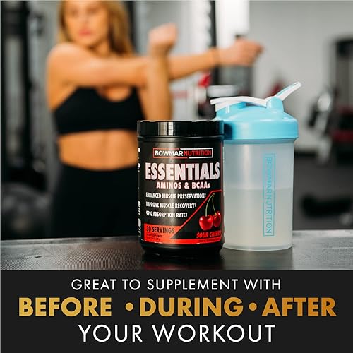 Miniatura 7 de BOWMAR NUTRITION Essentials, Aminos y BCAA en polvo, 30 porciones, tasa de absorción del 99% (sidra de manzana)