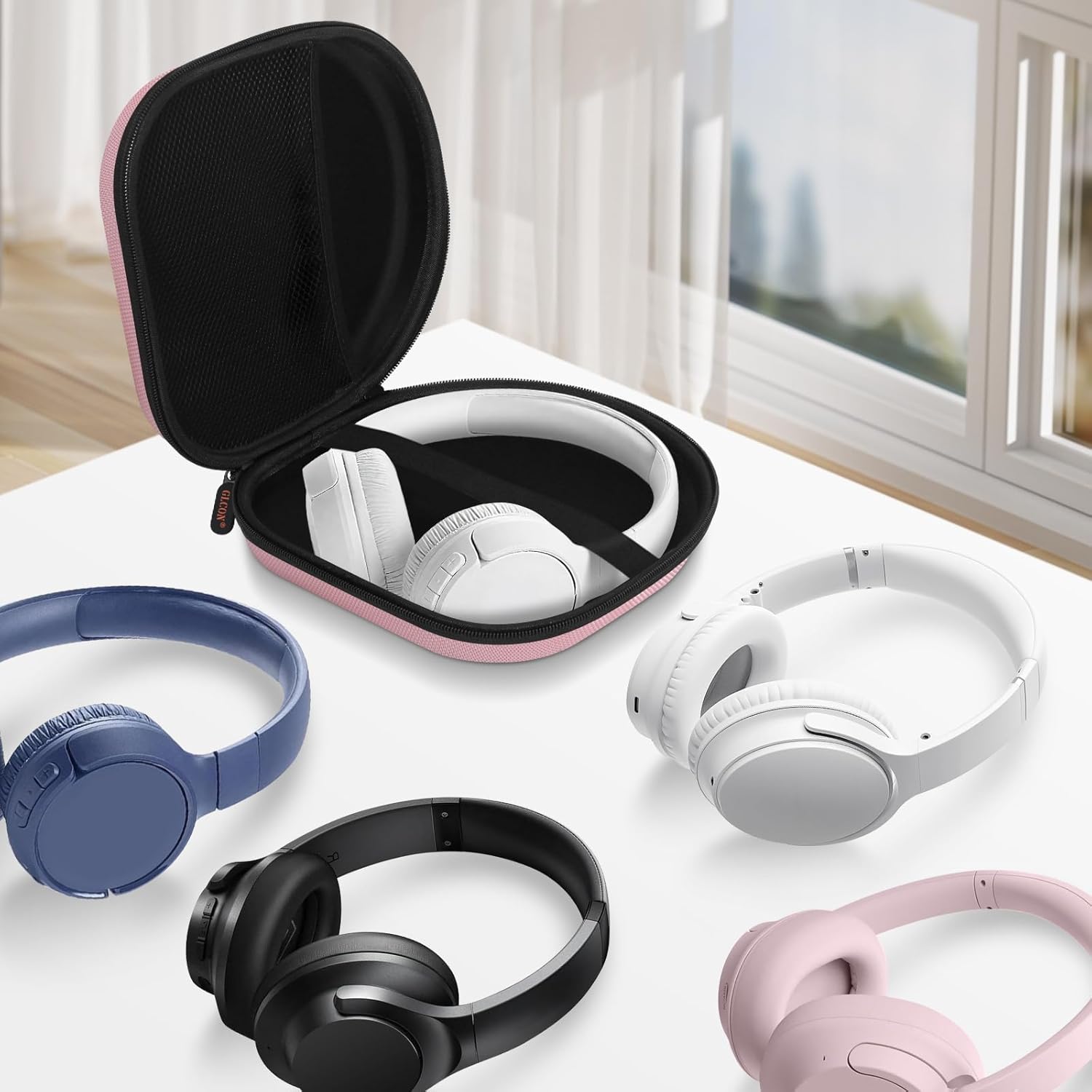 Hard Headphone Carrying Case Bag Compatible with JBL Live 770NC/670NC, JBL Tune 770NC/720BT/520BT/510BT, Sony WH-CH520/WH-CH720N, Soundcore Q20 Q20i Q30, Jlab Headphones and Accessories - Image 4