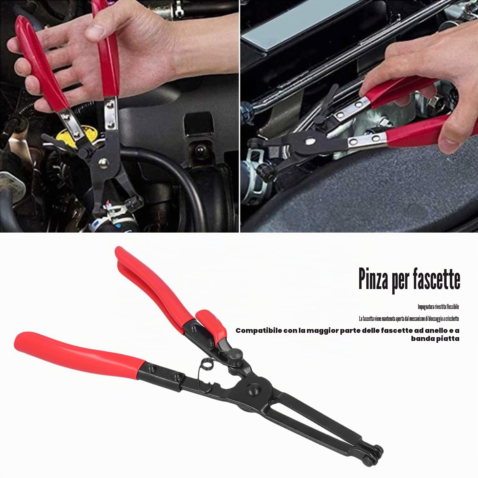 Pinze per fascette stringitubo, pinze per la rimozione di fascette per tubi di scarico universali professionali per auto per officine di riparazioni auto