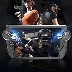 HMHAMA 1Pair Tablet Game Joystick Mobile Game Controller Gamepad L1R1 Trigger Aim Button Six Finger Game Joystick Fits For ipad Tablet PUBG Game Accessories