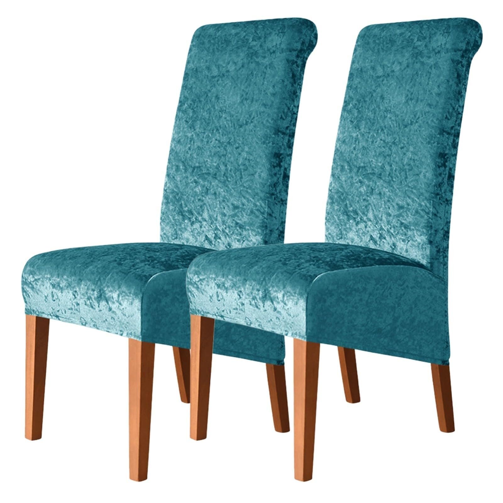 NMVAWIPT Dining Chair Covers, Stretch High-Back Room, Universal Fit Slipcovers With Elastic Bottom, For Restaurant Living Banquet(#11,2Pcs)