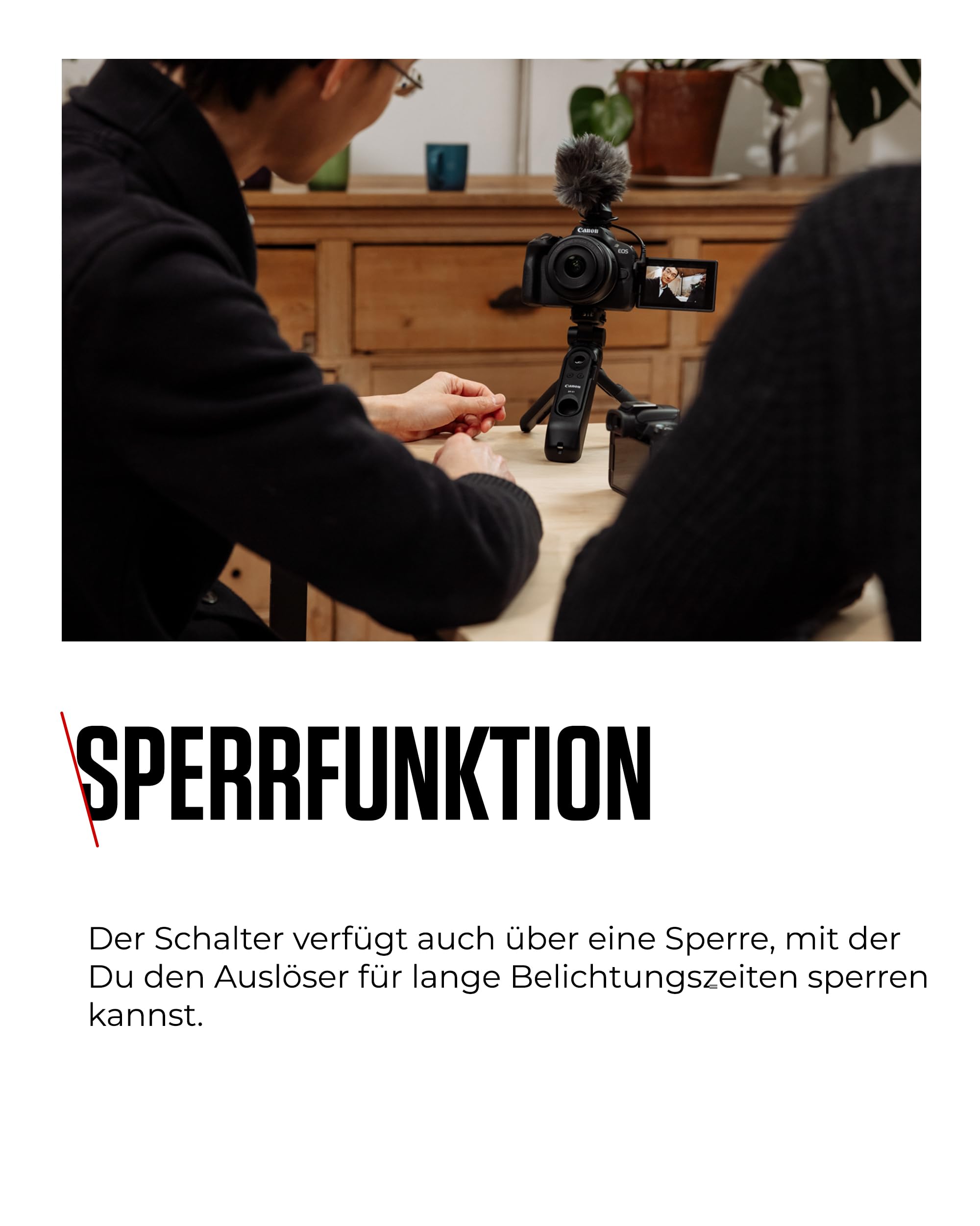 Canon RS-80E3 Kabelgebundener Fernauslöser - Verbesserte Auslösersteuerung - Ideal für Langzeitbelichtung, Makro- & Stativfotografie - Kompatibel mit Canon EOS & DSLR-Kameras