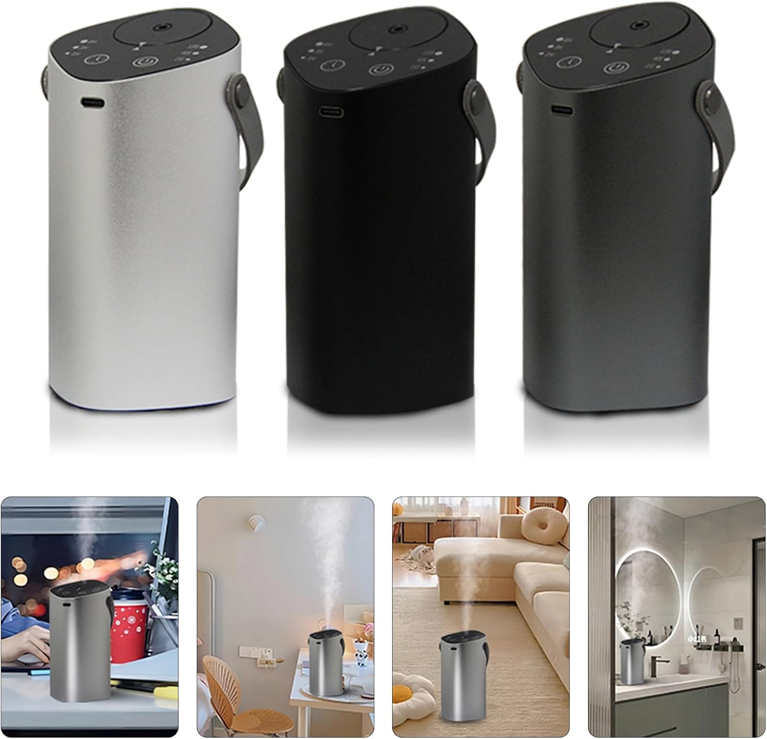 Small Aromatherapys Diffuser with Automatic Scent Dispensing Aromas Diffuser Metal Texture for Home and Office Use