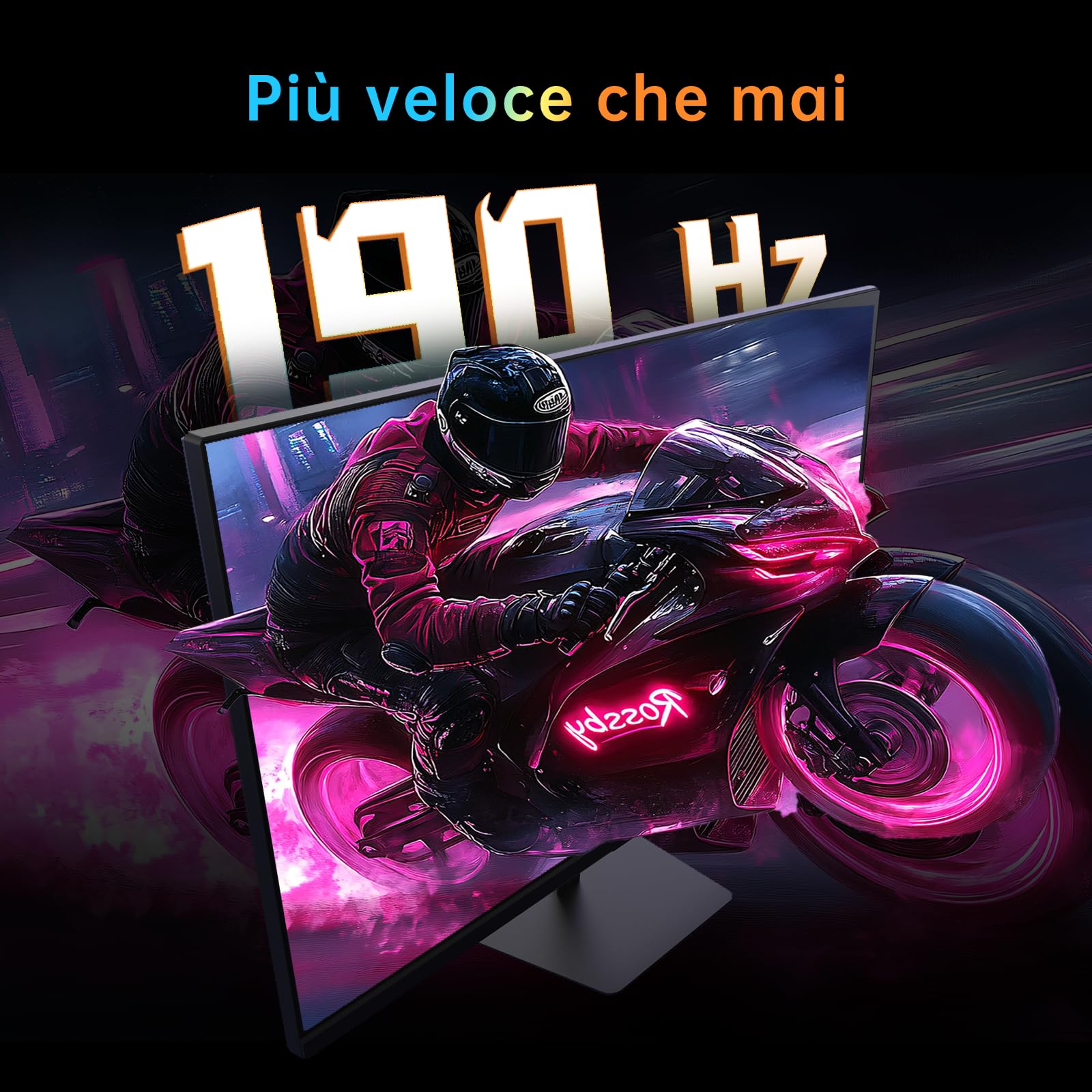 KTC Monitor Gaming 24 Pollici, FHD 1080P@180Hz (OC 190Hz) con pannello Fast IPS, Tempo di Risposta 1ms, FreeSync/G-Sync, HDR400, 133% sRGB, HDMI 2.0 / DP 1.4, Filtro Anti-Luce Blu, VESA 100×100