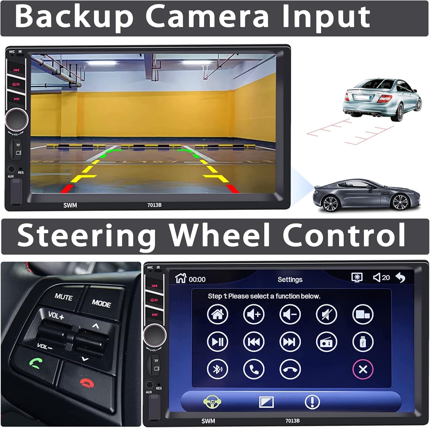 Backup Camera input on ZHNN Car Stereo