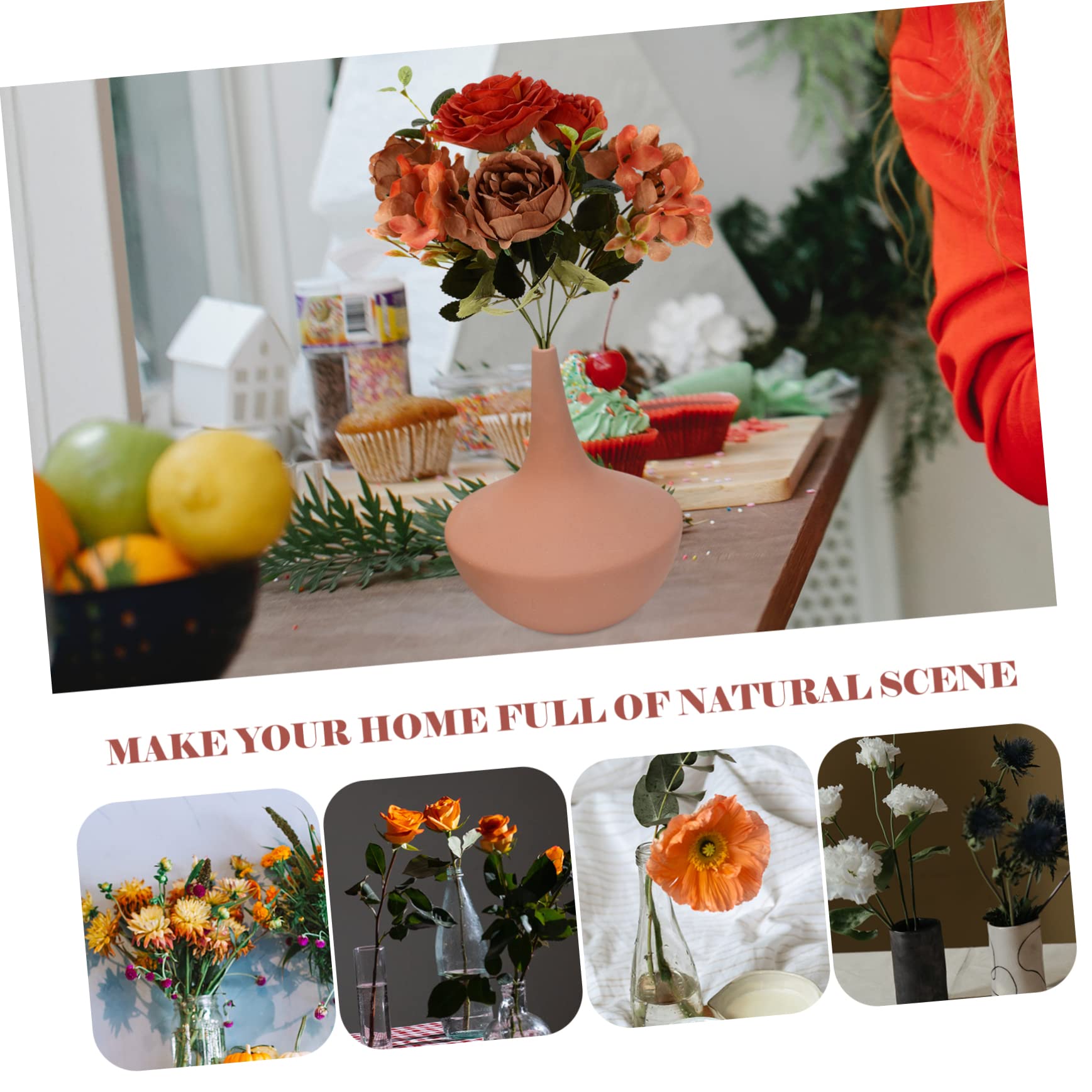 IMIKEYA 8 STK künstliche Pfingstrose Kunstblumenstrauß künstliche blüten Vintage Wohnkultur künstliche Pflanzen im freien Heimdekoration künstliche Blumen Simulationsblumenstrauß Draht