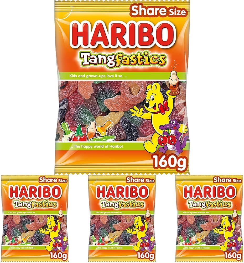 Haribo Tangfastics, 160g (Pack of 4)