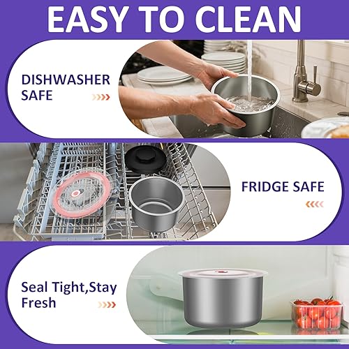 Miniatura 5 de Fiambrera eléctrica para adultos, 40 onzas, calentador de alimentos portátil de 12 V24 V110 V220 V, lonchera térmica para el trabajo, oficina,