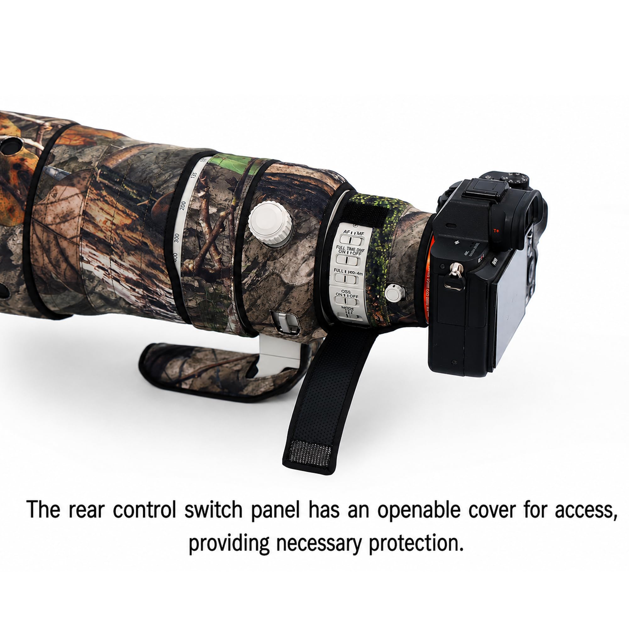 Rolanpro Objektivschutz für Sony FE 100–400 mm F4.5 GM OS (SEL100400MC), wasserdichte Camouflage-Regenmantel, Objektivschutzhülle für Wildtierfotografie, Vogelbeobachtung und Outdoor-Shooting # 31