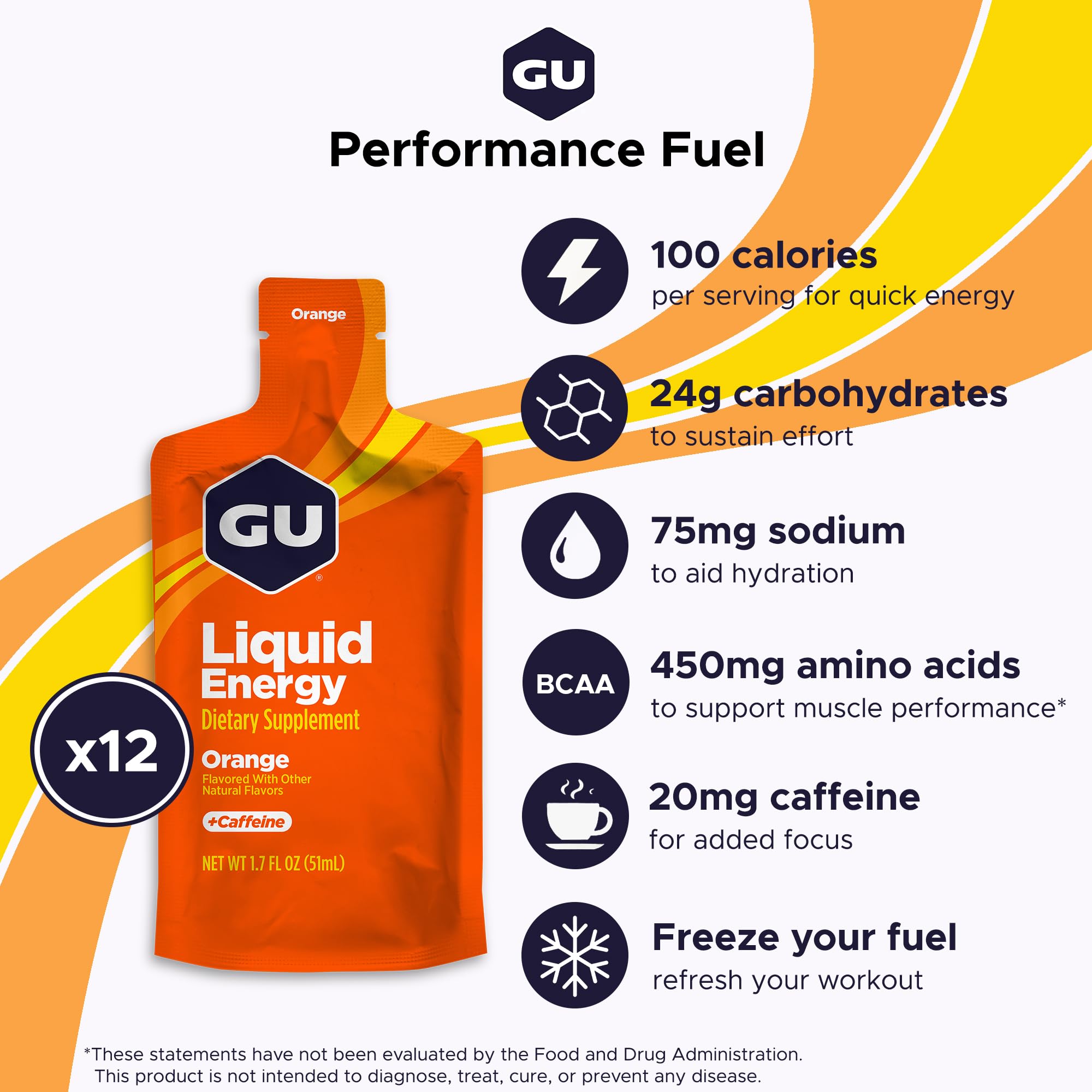 Amazon.com: GU Energy Liquid Energy Gel with Complex Carbohydrates