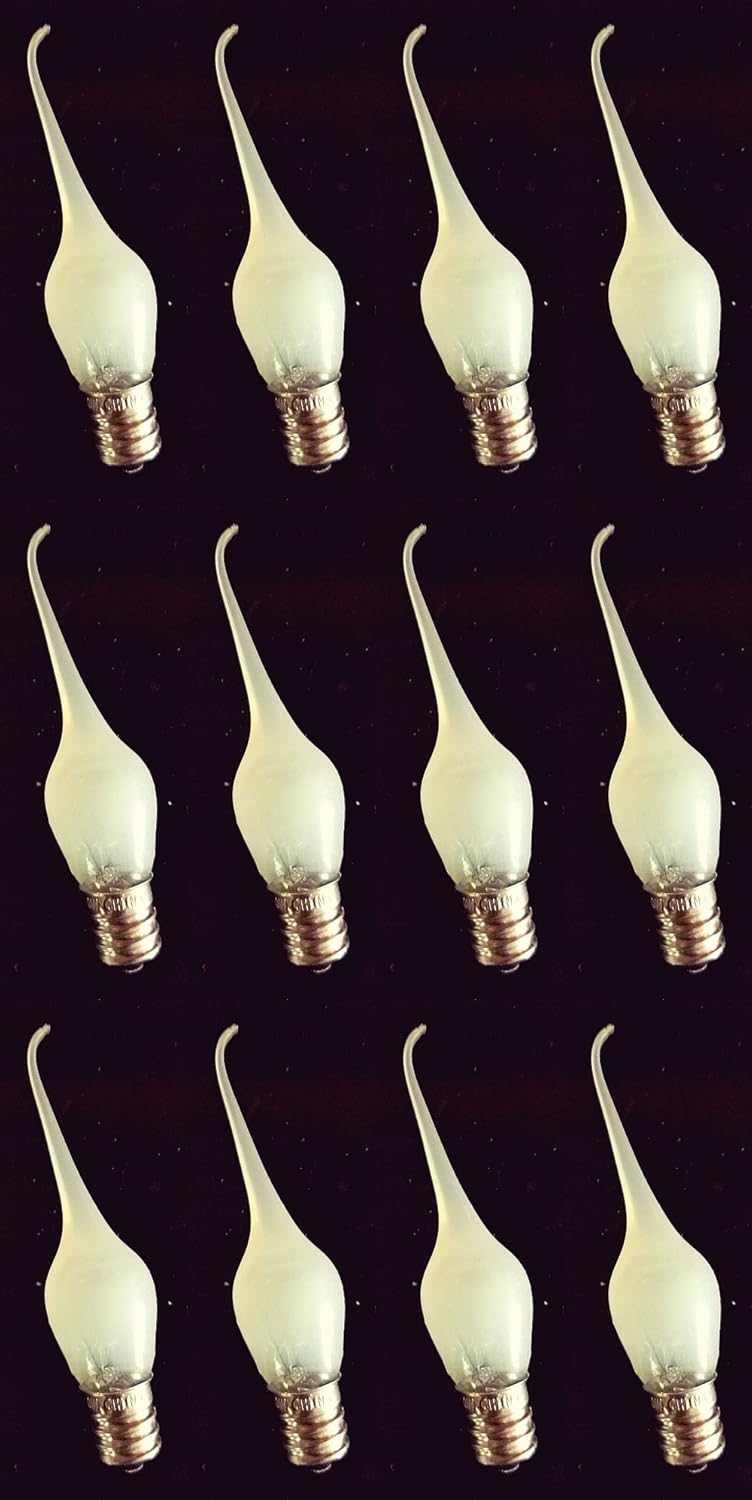 Candelabra Light Bulbs... Silicone Bulb ~ Save $ on Discount Packages of 12, 6 Watt Small, Original Quality Bulb.