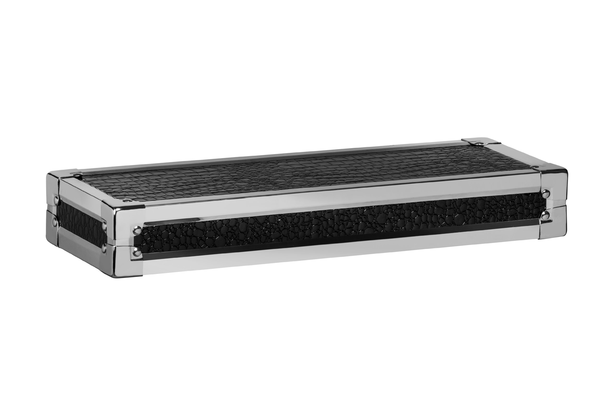 Premier Housewares Stainless Steel Crocodile Effect Wall Shelf, 61 cm