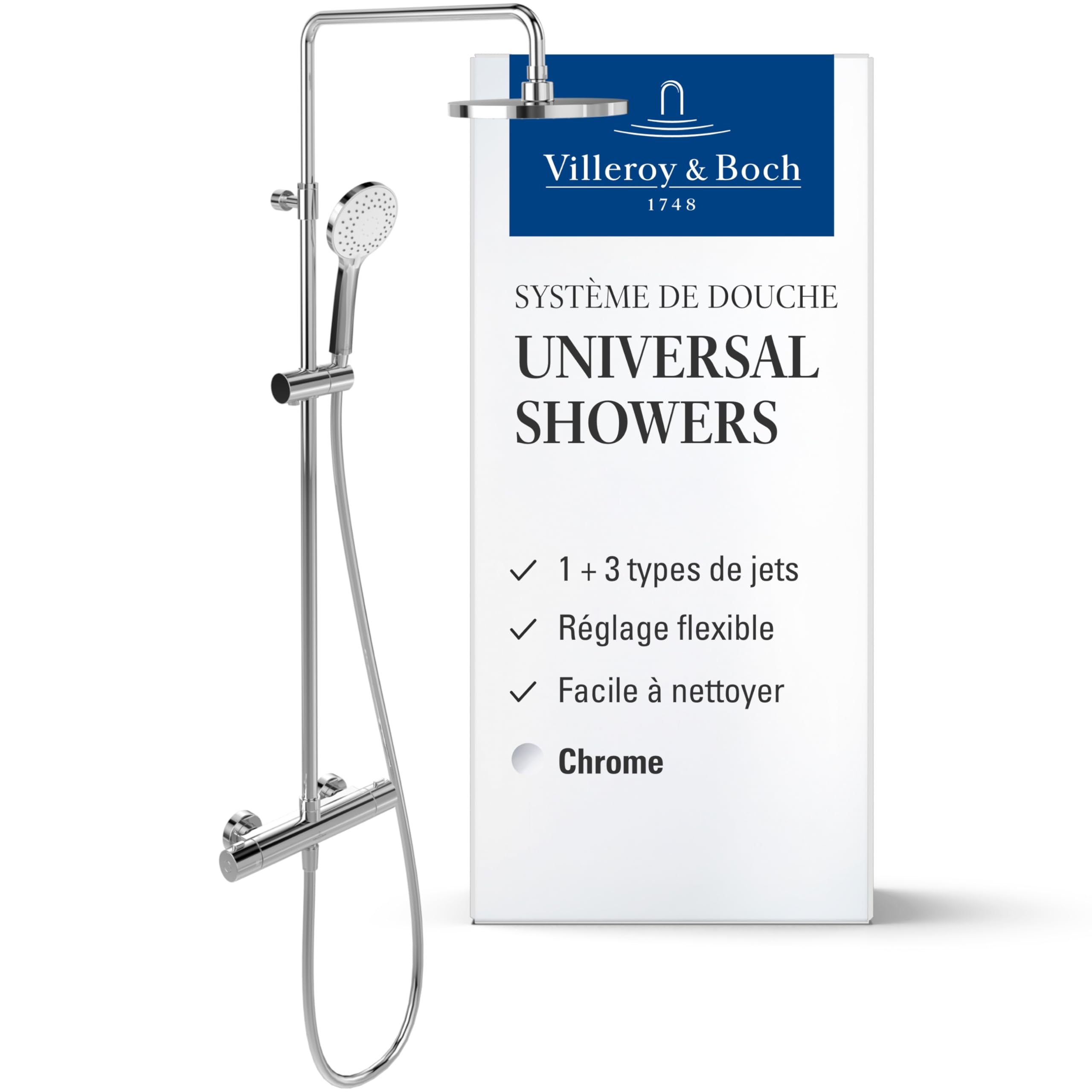 Villeroy & Boch Universal Showers système de douche – Chrome