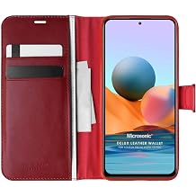 Microsonic Xiaomi Redmi Note 10 Pro Max i in K l f Delux Leather Wallet K rm z  [Redmi Note 10 Pro Max ile Uyumlu K l f - K rm z ]