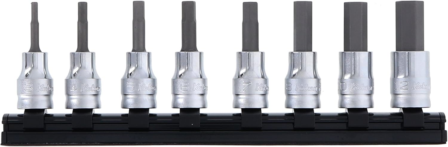 Ko-ken RS3010MZ/8-L50 3/8 Sq. Dr. Bit Socket set 3-12mm Hex 200mm Z-series 8 pieces