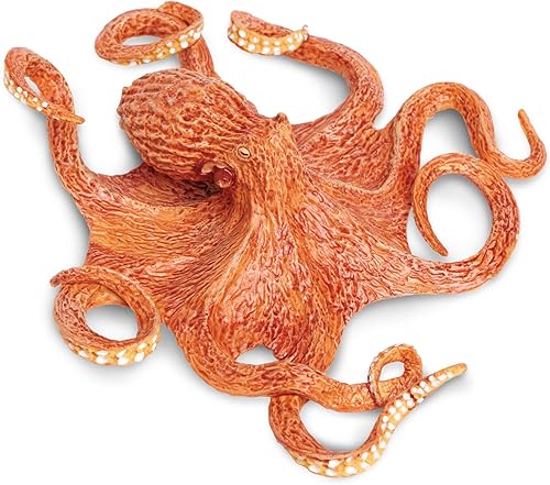 Figura de pulpo pacífico gigante de Safari Ltd Incredible Creatures.