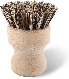 Potato Scrubber, Soft Bristles Mushroom Cleaning Brush Fruit and Vegetable Brush Scrubber Mini Dish Brush with Wooden Handle for Home Kitchen Restaurant