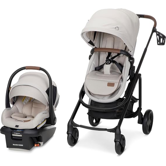 Maxi-Cosi TaylaTM Max Travel System, Baby Stroller and Car Seat Combo, Car Seat Stroller Combo, Desert Wonder