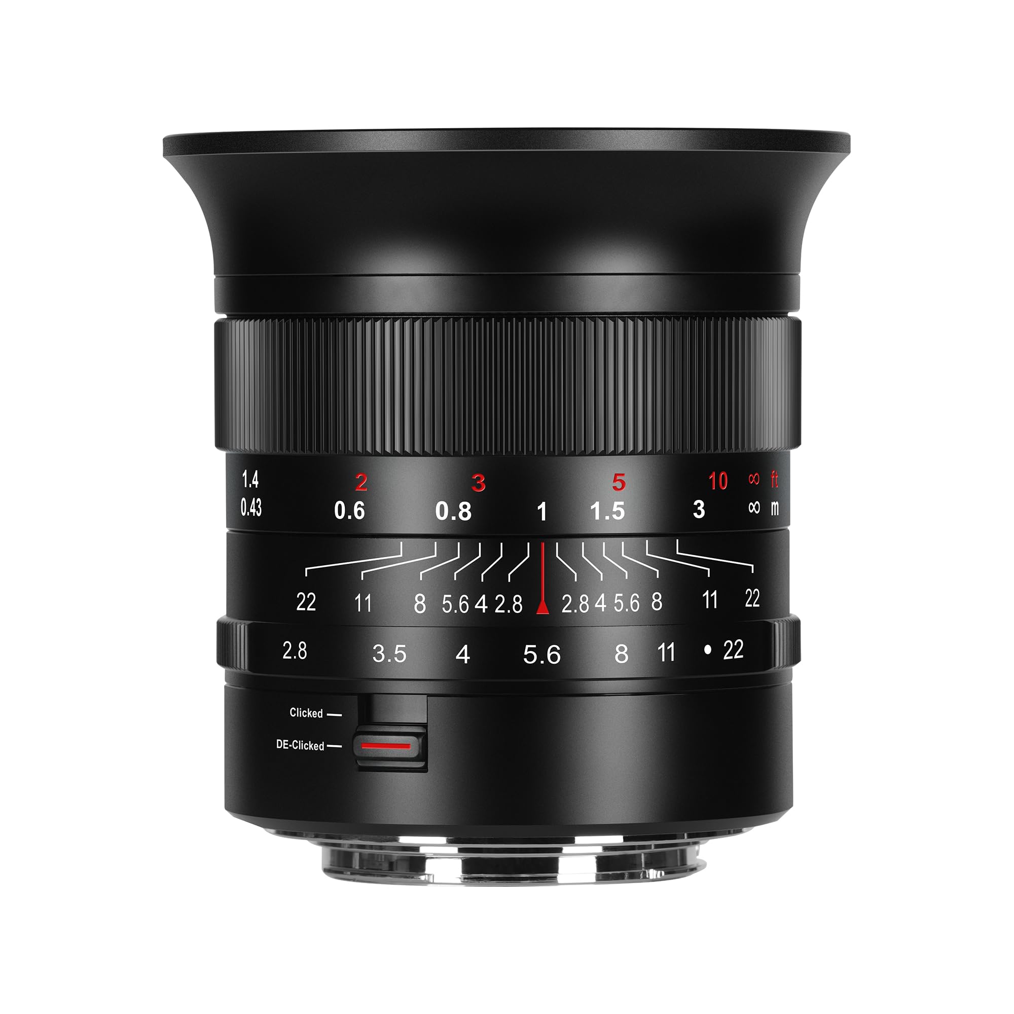 7artisans Obiettivo grandangolare F2.8 da 14 mm per Canon, messa a fuoco manuale Wide Angle Lens compatibile con fotocamera Canon RF Mount