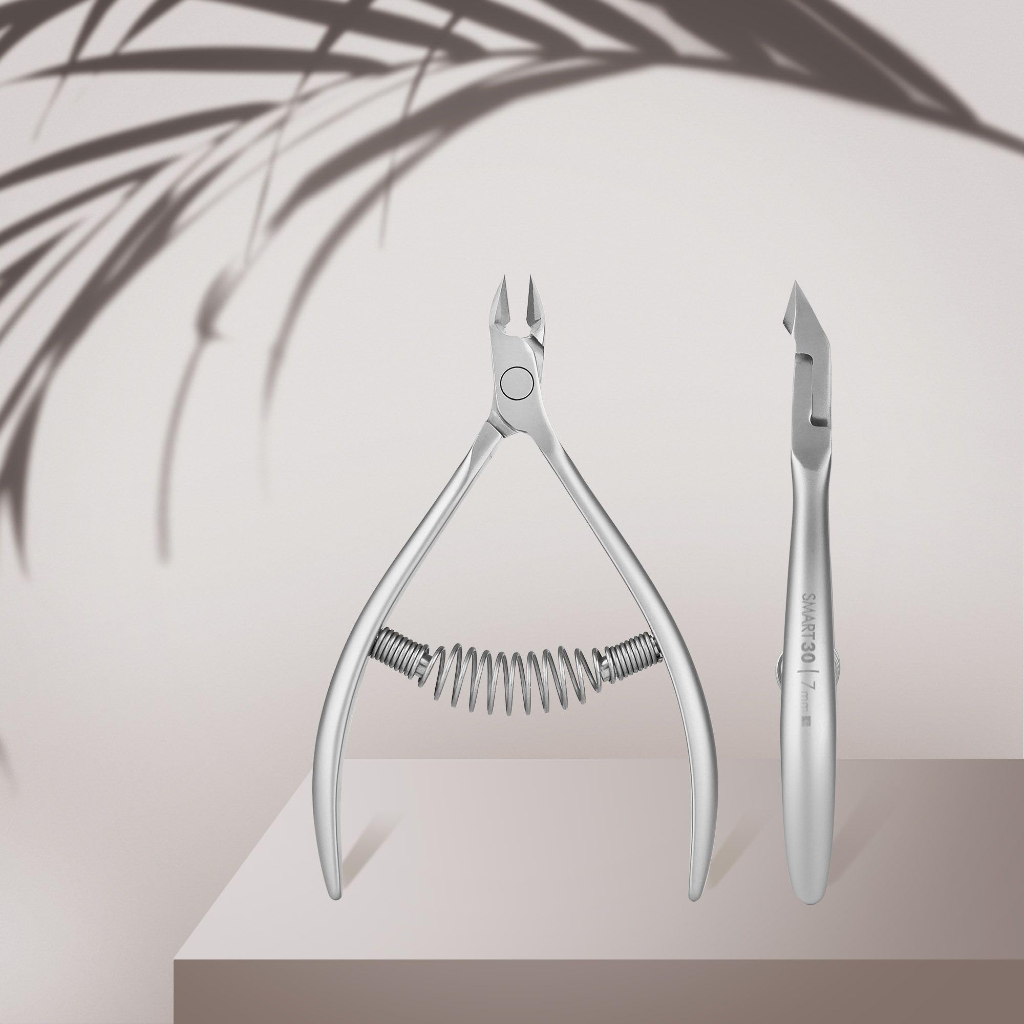 STALEKS PRO by Natury Nails Alicate profesional para cutículas 7 mm. Acero inoxidable (Smart 30-7mm)