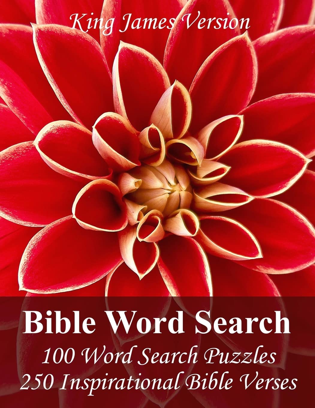 King James Bible Word Search: 100 Word Search Puzzles with 250 Inspirational Bible Verses in Jumbo Print