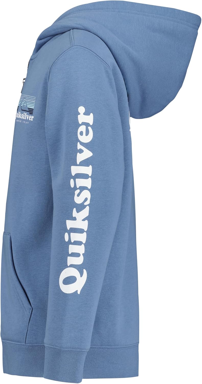 Quiksilver Boys' Full-zip Fleece Hoodie Sweatshirt With Front Pouch Pocket