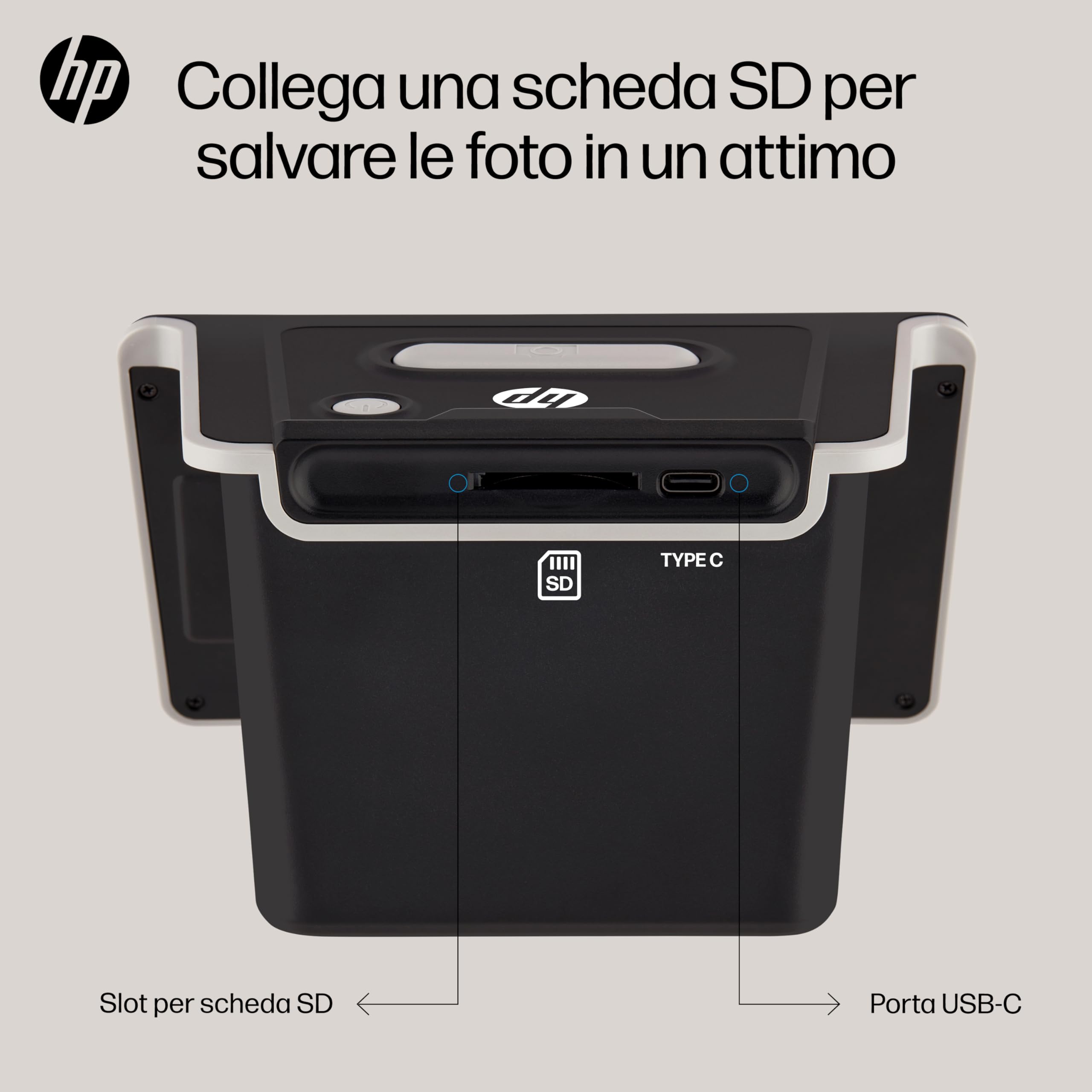 HP FilmScan Touch Screen Scanner Pellicole Diapositive Schermo LCD 5" 22MP 135 126 110