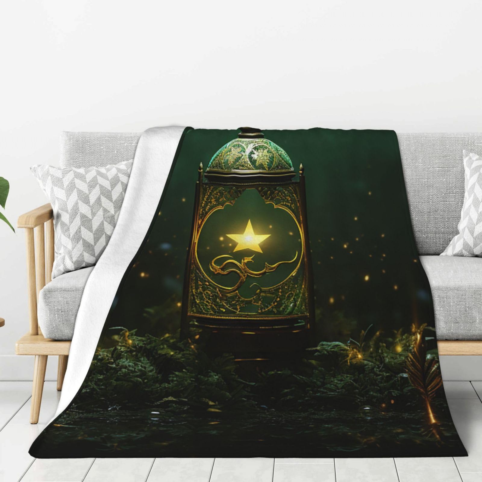Couverture polaire étoiles pour des soirées cinéma cosy sur votre canapé
