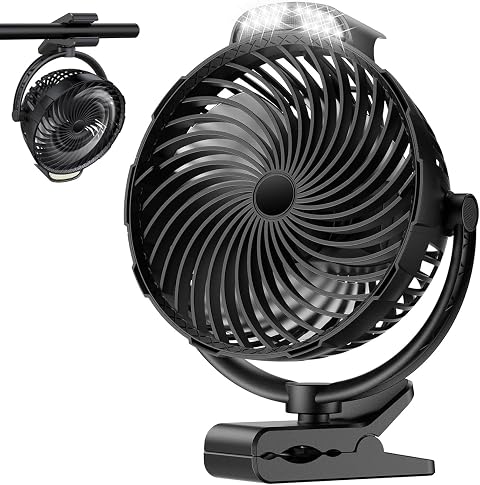 GENTSVIP 8-Inch 10000Mah Portable Camping Fan