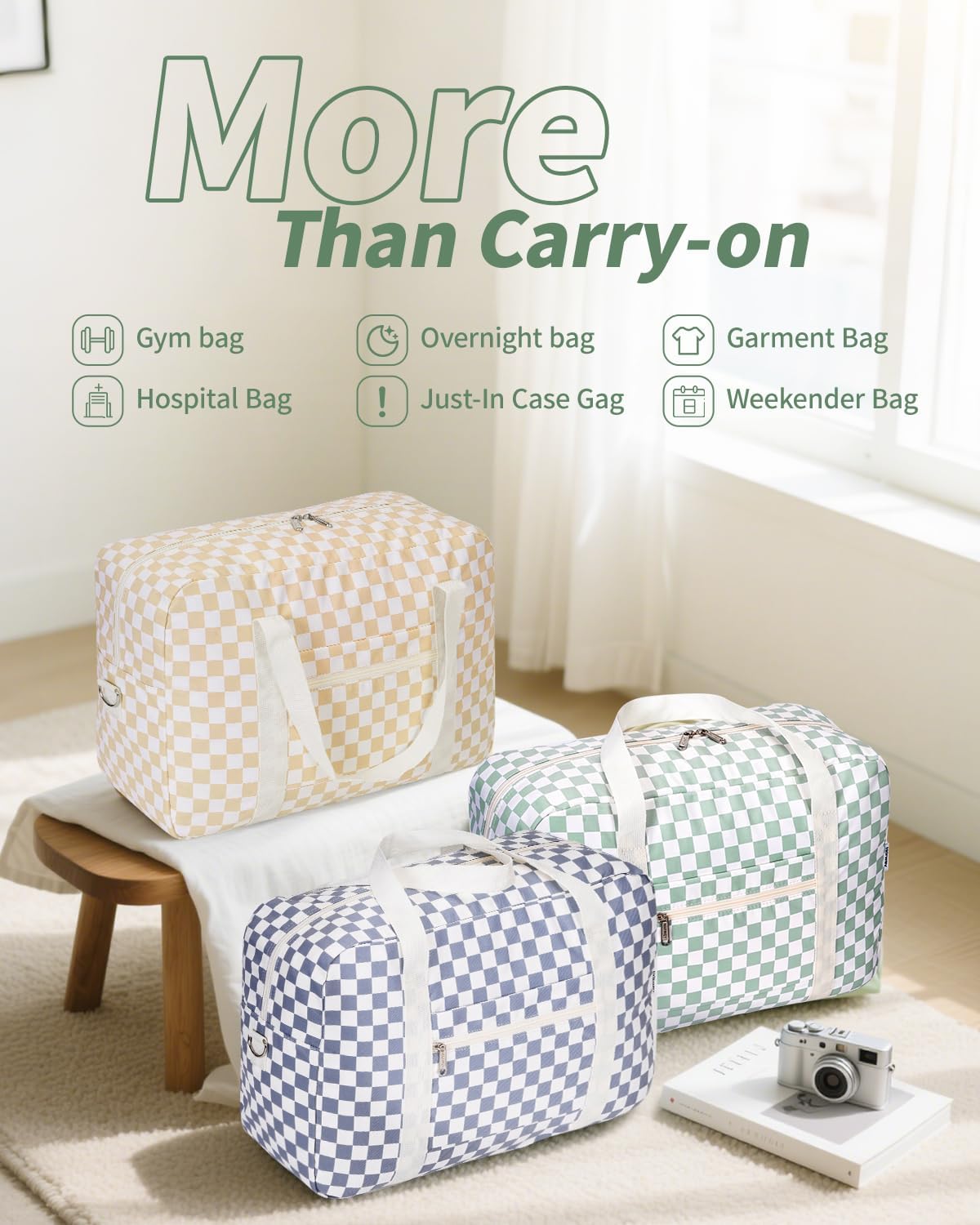 For Spirit Airlines Personal Item Bag 18x14x8 Foldable Travel Duffel Bag Tote Carry on Luggage Duffle Overnight for Women and Men - Image 7