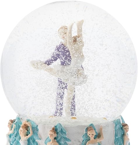 Miniatura 3 de Elanze Designs Prince and Clara Dancing - Figura decorativa de globo de nieve con purpurina musical resistente de 3.937 in