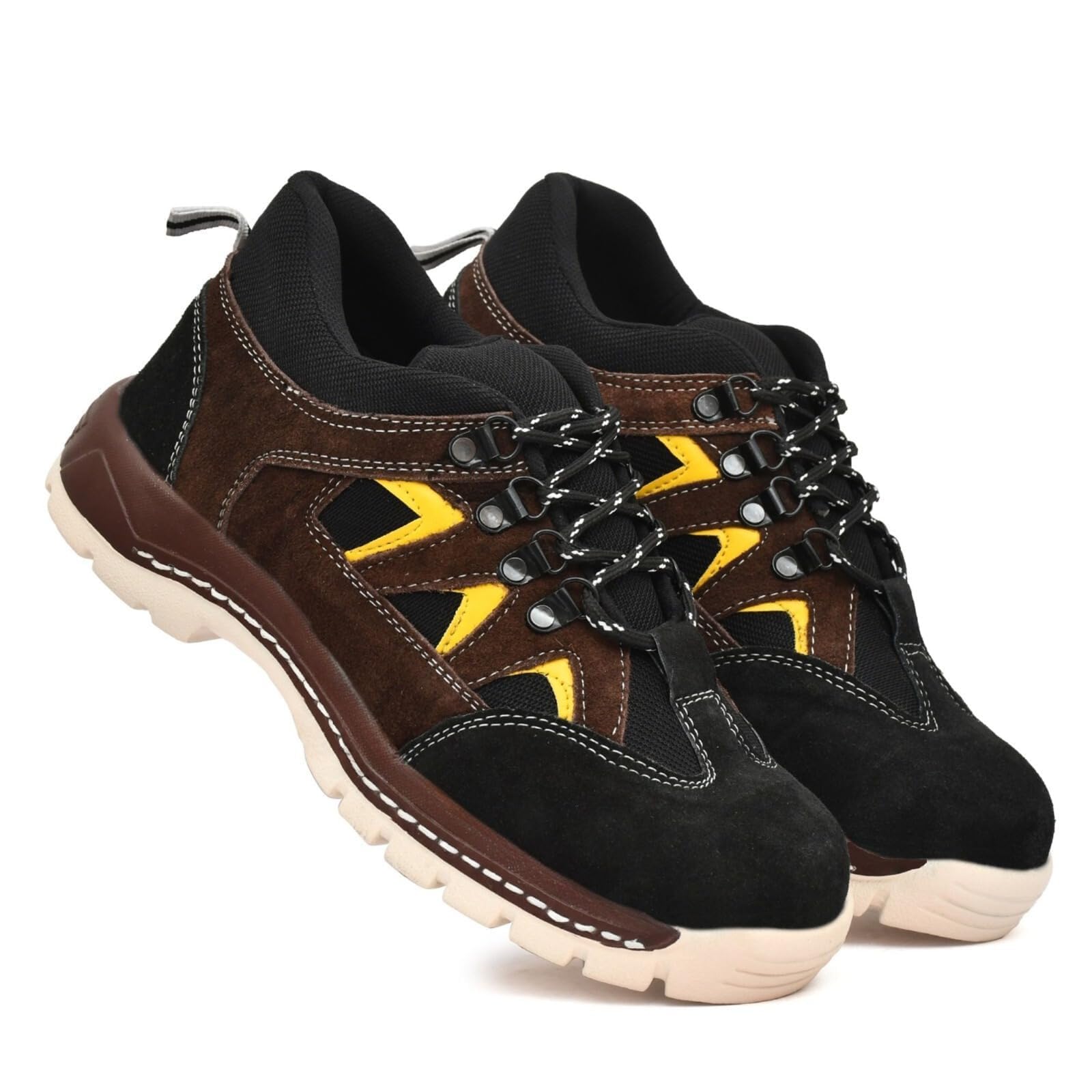 BIGGIE Mens Real Suede Leather Light Weight Sporty Safety Shoes for Men 08 (UK/India) (B0DCN7TQGT) Amazon Price History, Amazon Price Tracker