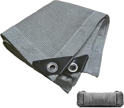 Premium 90% UV Resistant Sunblock Shade Cloth with Grommets Ideal for Greenhouse Garden Patio and Backyard Gray 2.5 x 6.5m Sun Mesh Canopy for Plants Outdoor Shade Cover Tarp Durable and Pro