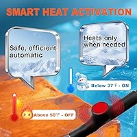 Vista 3 de Cable térmico de tubería confiable para protección contra congelación de tuberías, cinta de calefacción de tuberías autorregulables para tuberías